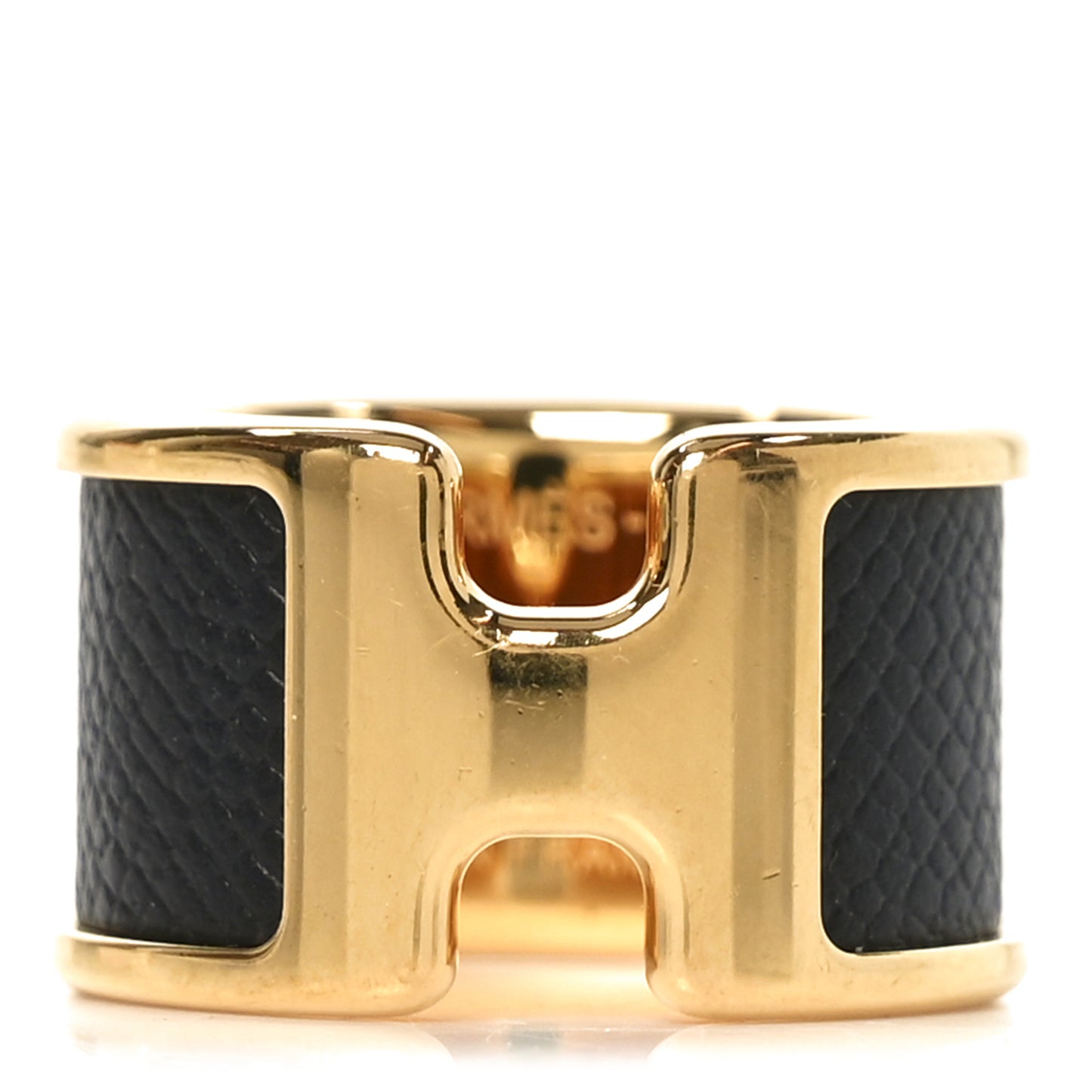 Madame Calfskin Large Olympe Ring S Black
