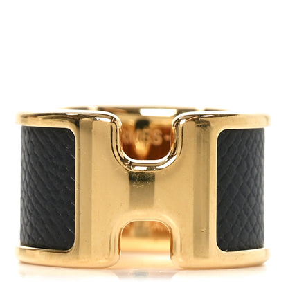 Hermes Madame Calfskin Large Olympe Ring S Black 1 of 4
