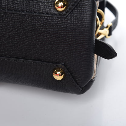 Burberry Derby Calfskin House Check Small Camberley Black 12 of 12