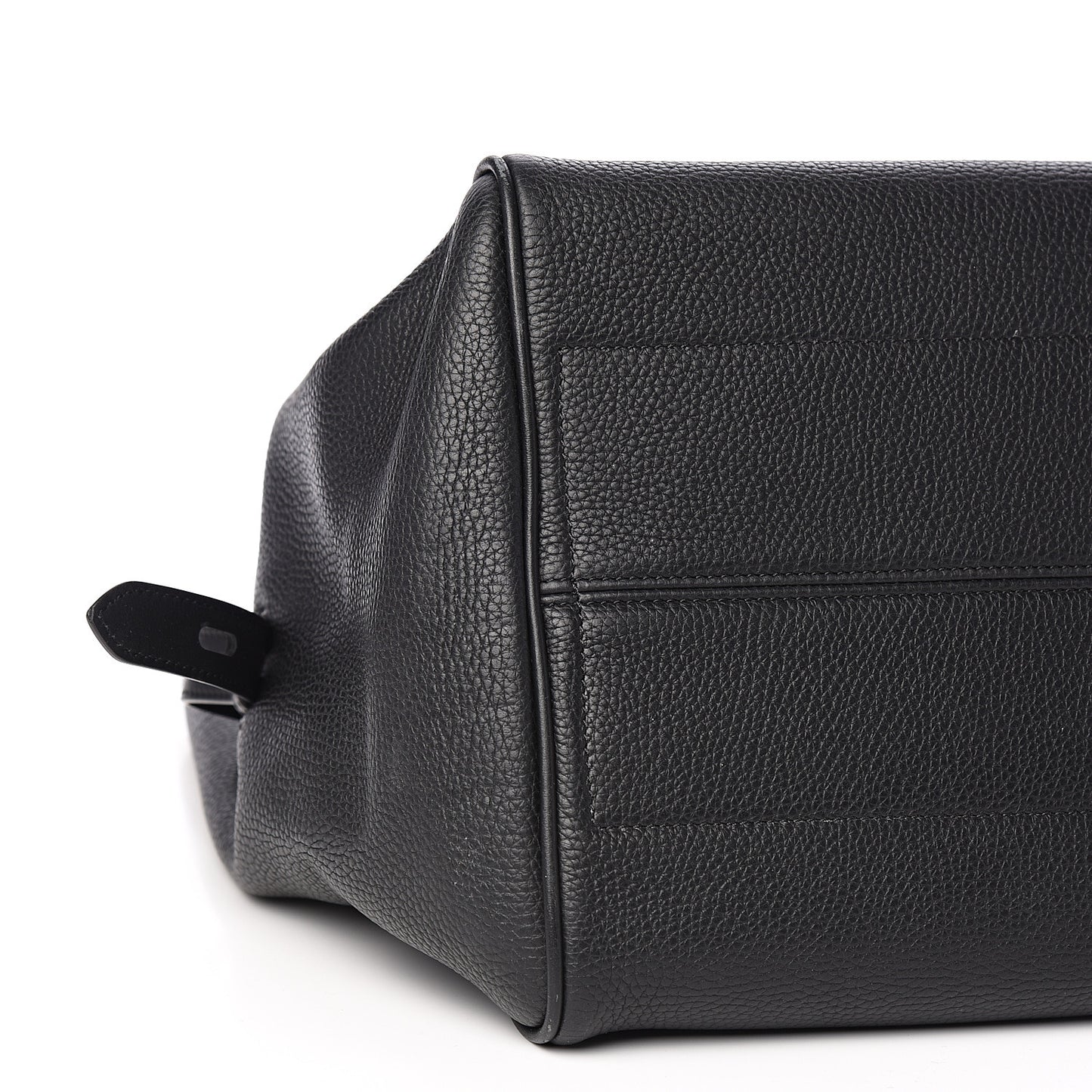 Grained Calfskin Medium Rialto Shoulder Bag Black