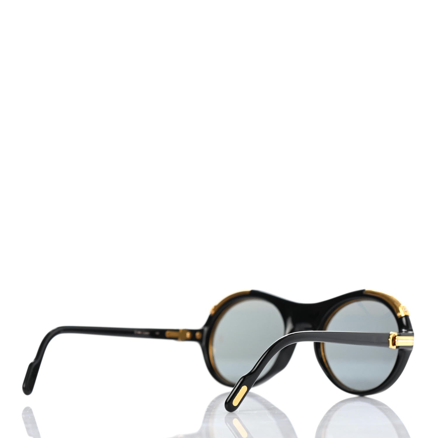 Cartier Vintage Diabolo Sunglasses 130 Black Gold 4 of 4
