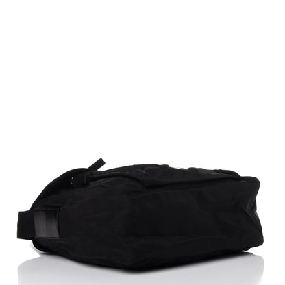 Prada Tessuto Nylon Single Buckle Messenger Bag Black 3 of 9