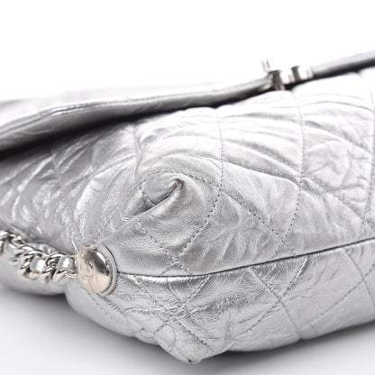 Chanel Metallic Crumpled Calfskin Big Bang Flap Bag Silver 8 of 12