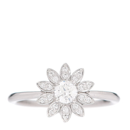 Tiffany Platinum Diamond Enchant Garden Flower Ring 48 4.5 1 of 5