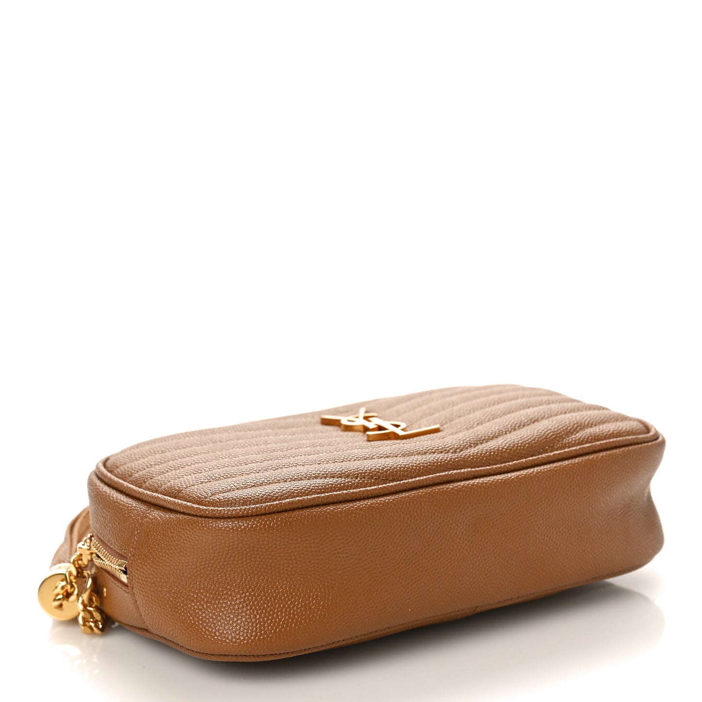 Grain De Poudre Matelasse Monogram Mini Lou Camera Bag Dark Natural