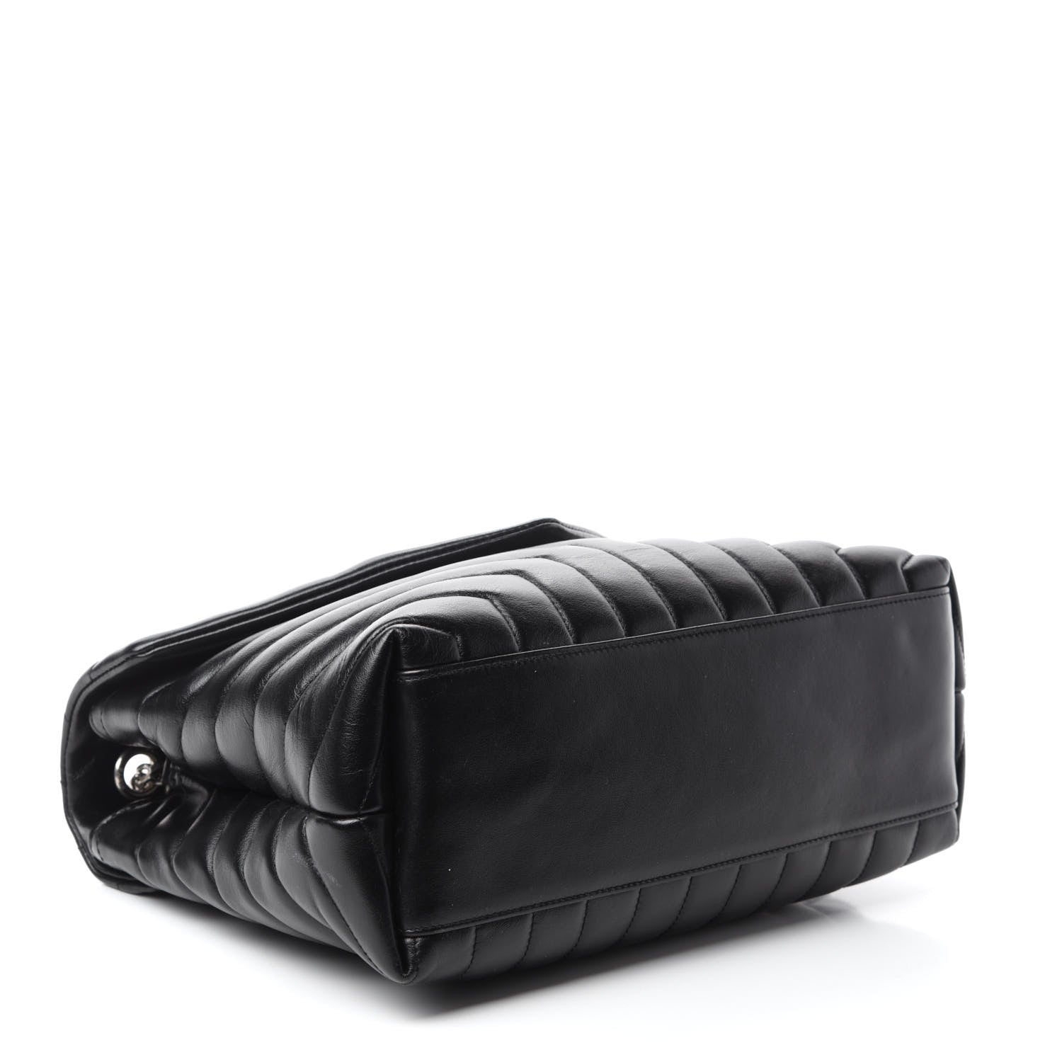 Saint Laurent Calfskin Y Quilted Monogram Medium Loulou Chain Satchel Black 4 of 11