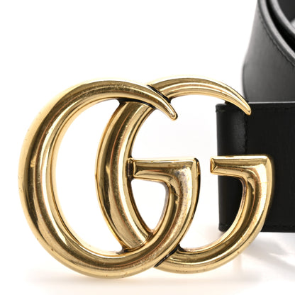 Gucci Calfskin Double G 40mm Belt 75 30 Black 6 of 8