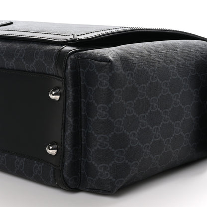Gucci GG Supreme Monogram Web Messenger Diaper Bag Black Grey 10 of 10