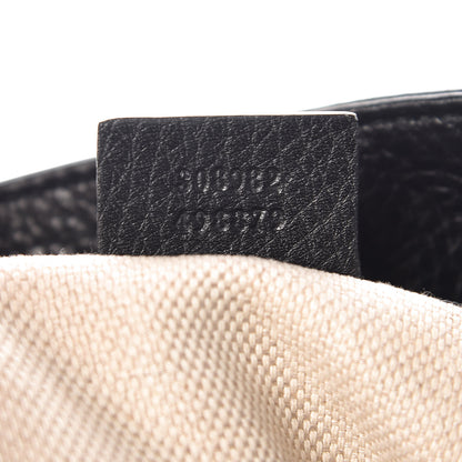 Gucci Pebbled Calfskin Studded Medium Soho Chain Shoulder Bag Black 9 of 9