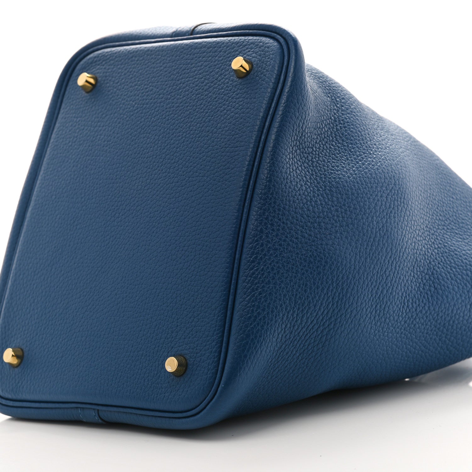 Hermes Taurillon Clemence Picotin Lock 22 MM Bleu Agate 10 of 11