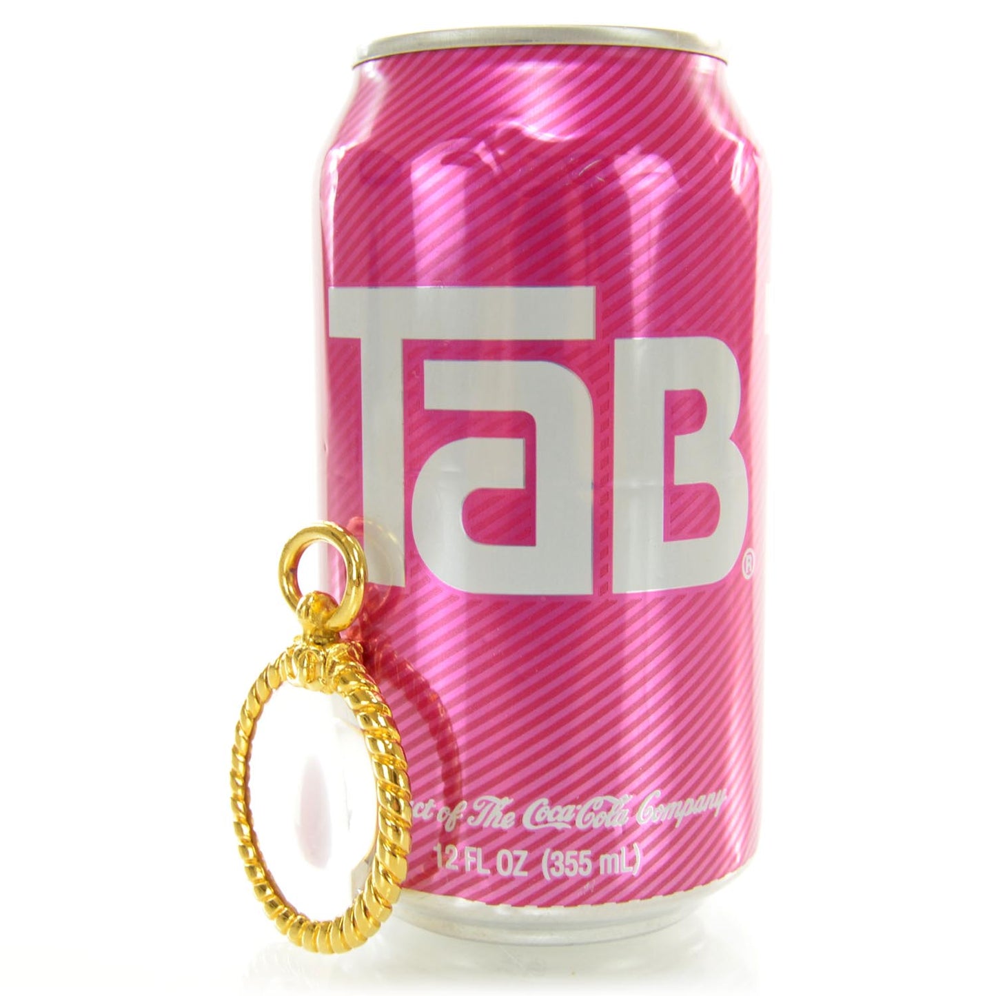 Loupe Magnifying Glass Pendant Gold