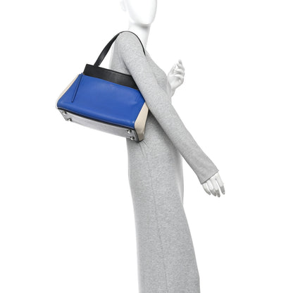 Celine Calfskin Medium Tri-Color Edge Shoulder Bag Blue Multicolor 2 of 11