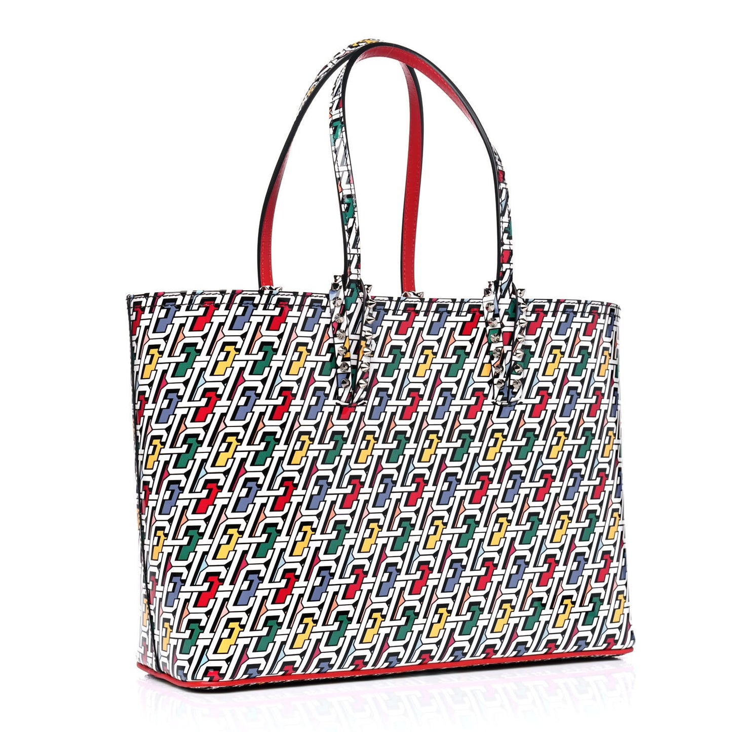 Patent Calfskin Small East West Cabata Tote Multicolor