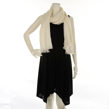 Gucci Wool GG Monogram Sten Fringe Scarf White 2 of 4