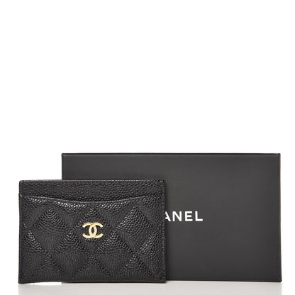 Chanel Caviar Quilted Card Holder Black 9 of 9