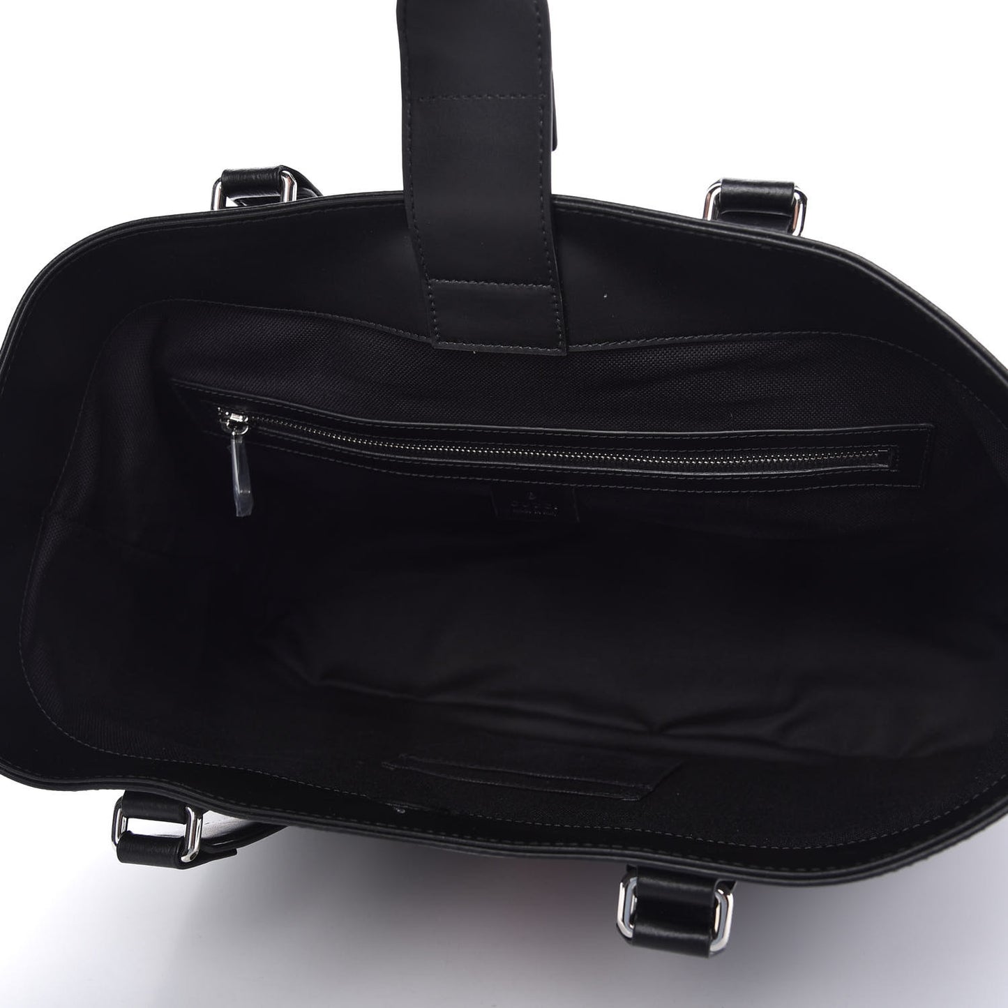 GG Supreme Monogram Web Tote Black Grey
