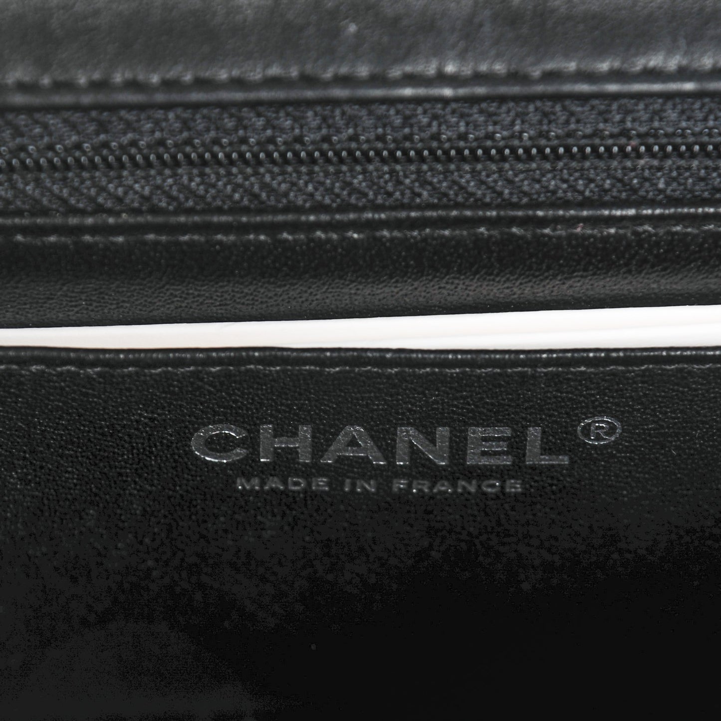 Lambskin Quilted Mini Square Flap Black