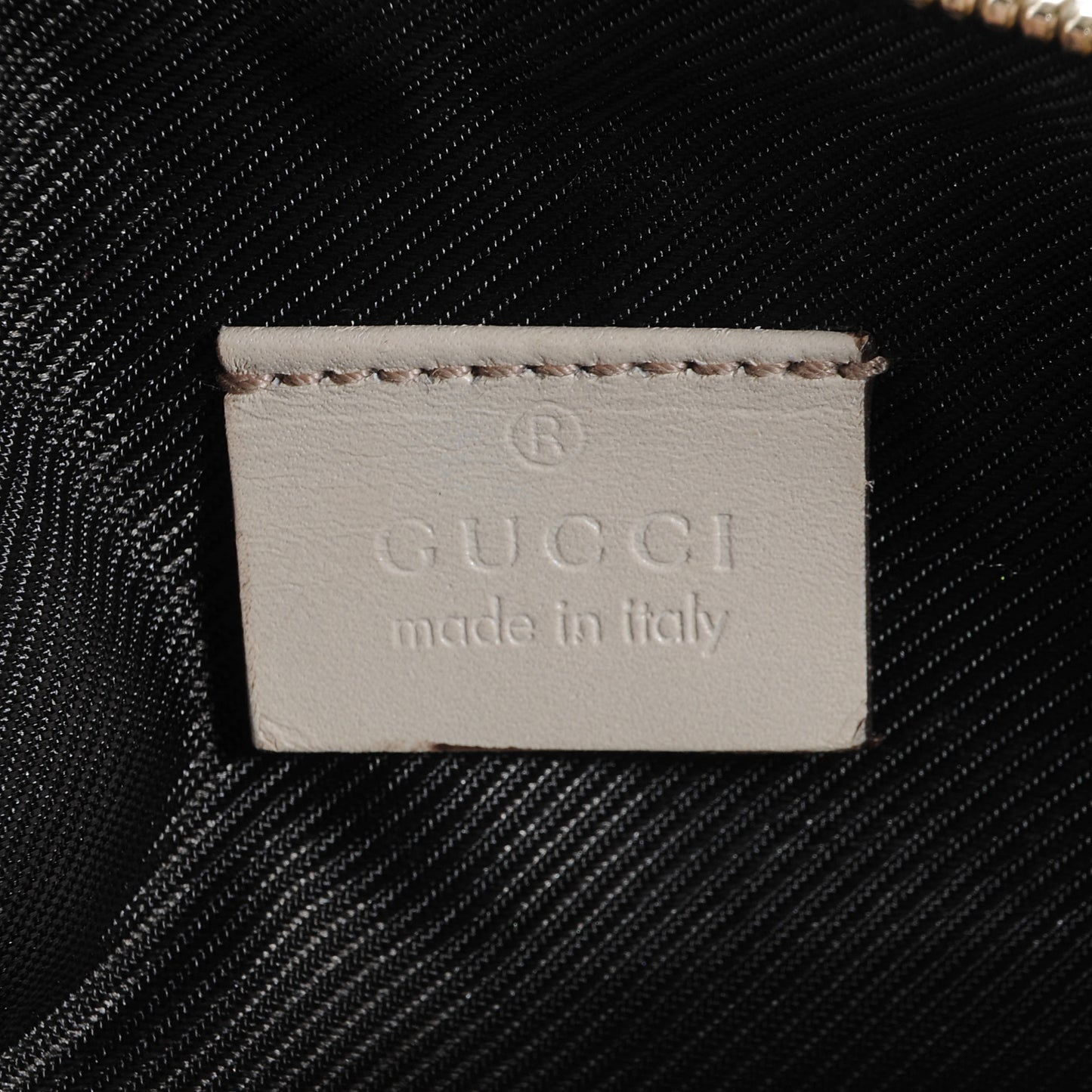 Guccissima Small Cosmetic Pouch Off White