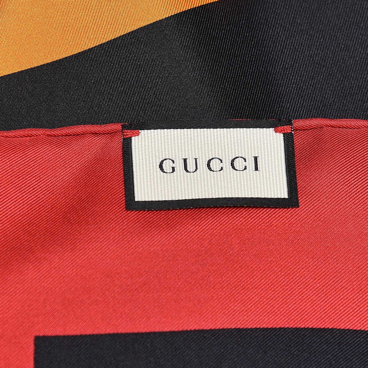Gucci Silk Gucci Multiworld Square Scarf Black Multicolor 4 of 4