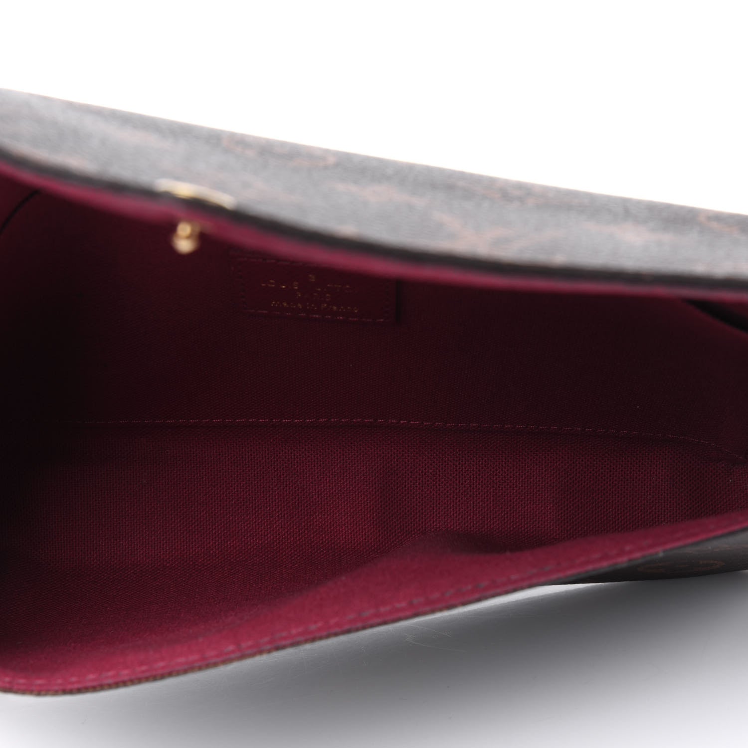 Louis Vuitton Monogram Pochette Felicie Chain Wallet Fuchsia 4 of 13