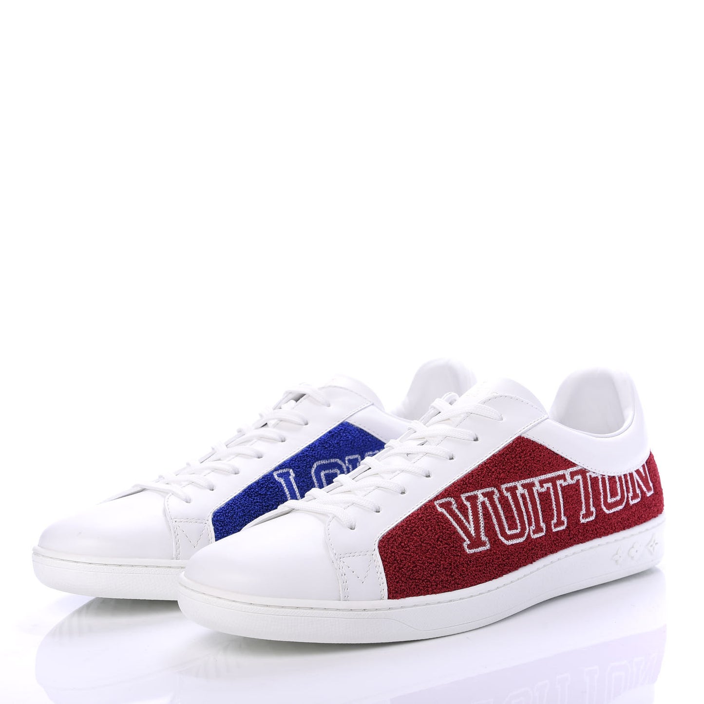 Calfskin Luxembourg Sneakers 9.5 Red Blue White