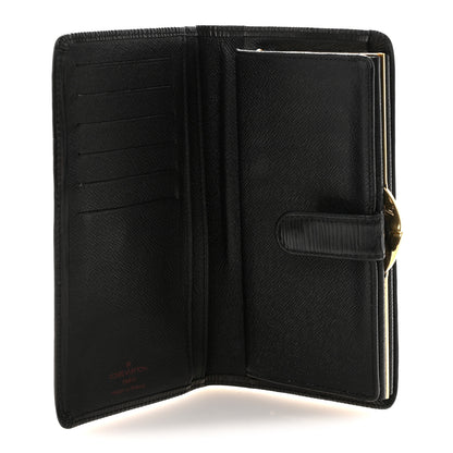 Louis Vuitton Epi Viennois Continental French Purse Wallet Black 5 of 6