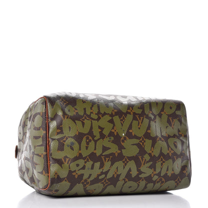 Louis Vuitton Monogram Graffiti Speedy 30 Kaki 4 of 26