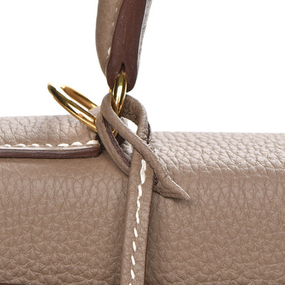 Hermes Togo Kelly Retourne 28 Etoupe 11 of 30