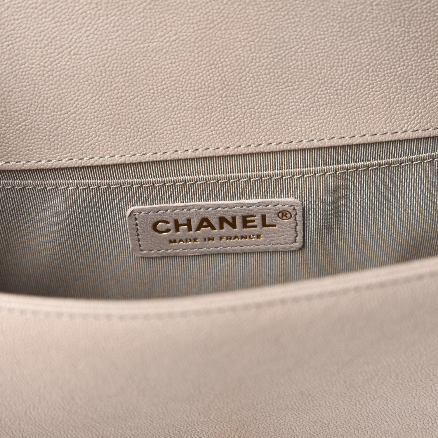 Chanel Caviar Quilted Medium Boy Flap Grey 8 of 11