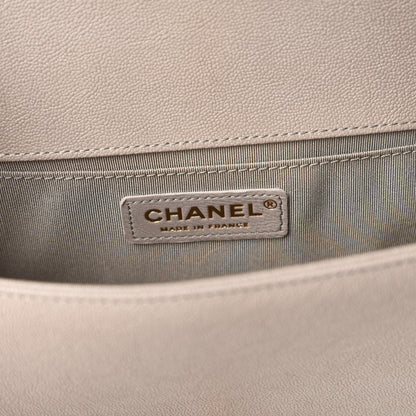 Chanel Caviar Quilted Medium Boy Flap Grey 8 of 11