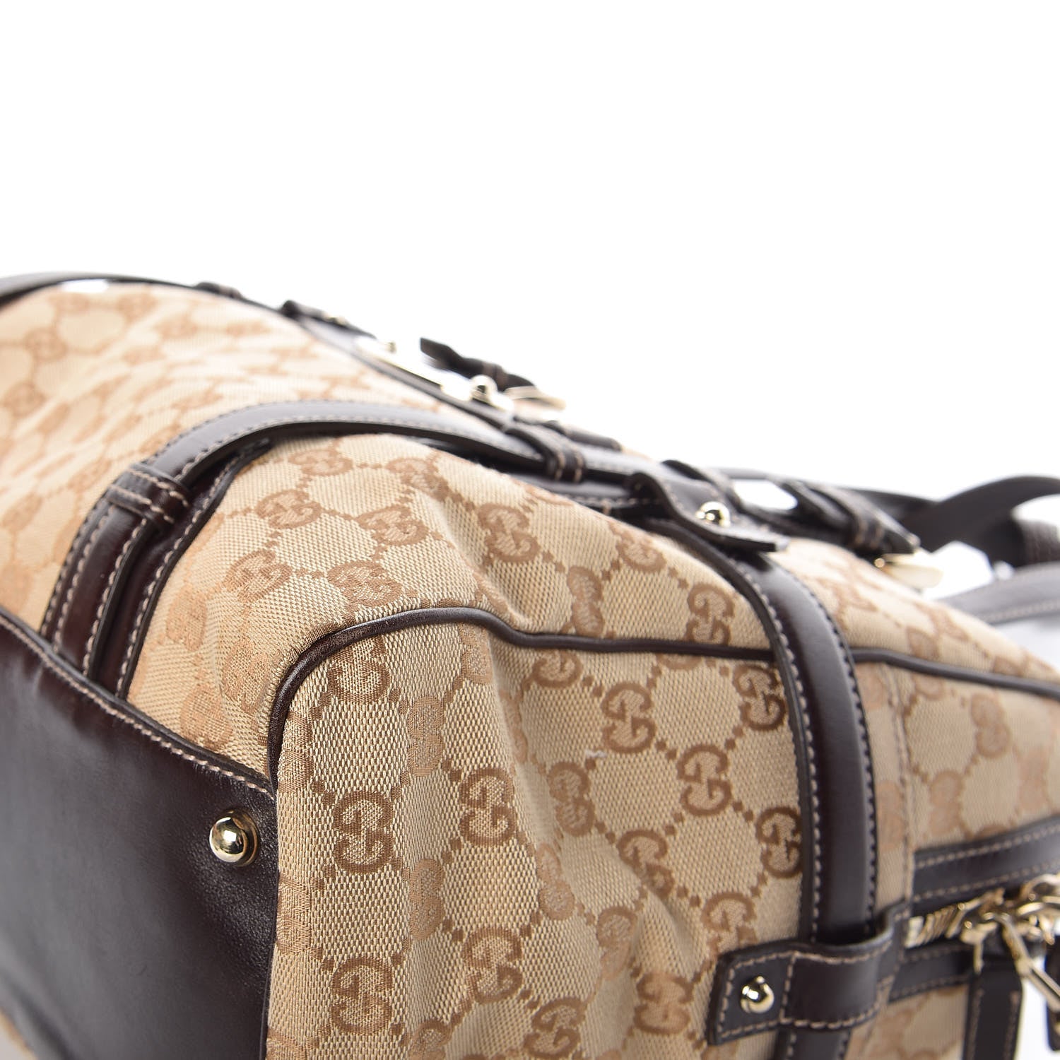 Gucci Monogram 85th Anniversary Boston Tote Brown 12 of 15
