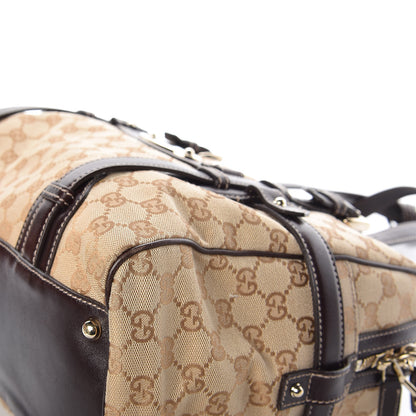 Gucci Monogram 85th Anniversary Boston Tote Brown 12 of 15
