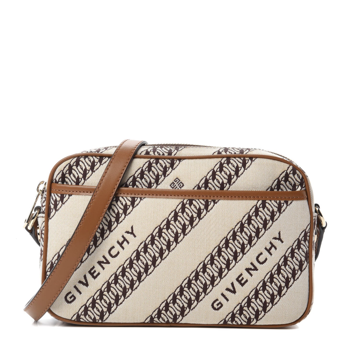 Canvas Jacquard Bond Camera Bag Beige