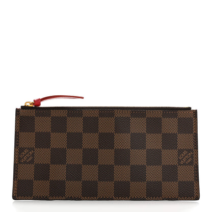 Louis Vuitton Damier Ebene Felicie Chain Wallet Zippered Insert 1 of 6
