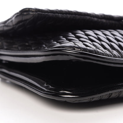 Chanel Vinyl Lambskin Quilted Shoulder Flap Black 9 of 10