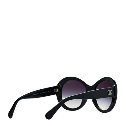 Chanel Oval CC Sunglasses 5372-A Black 4 of 7
