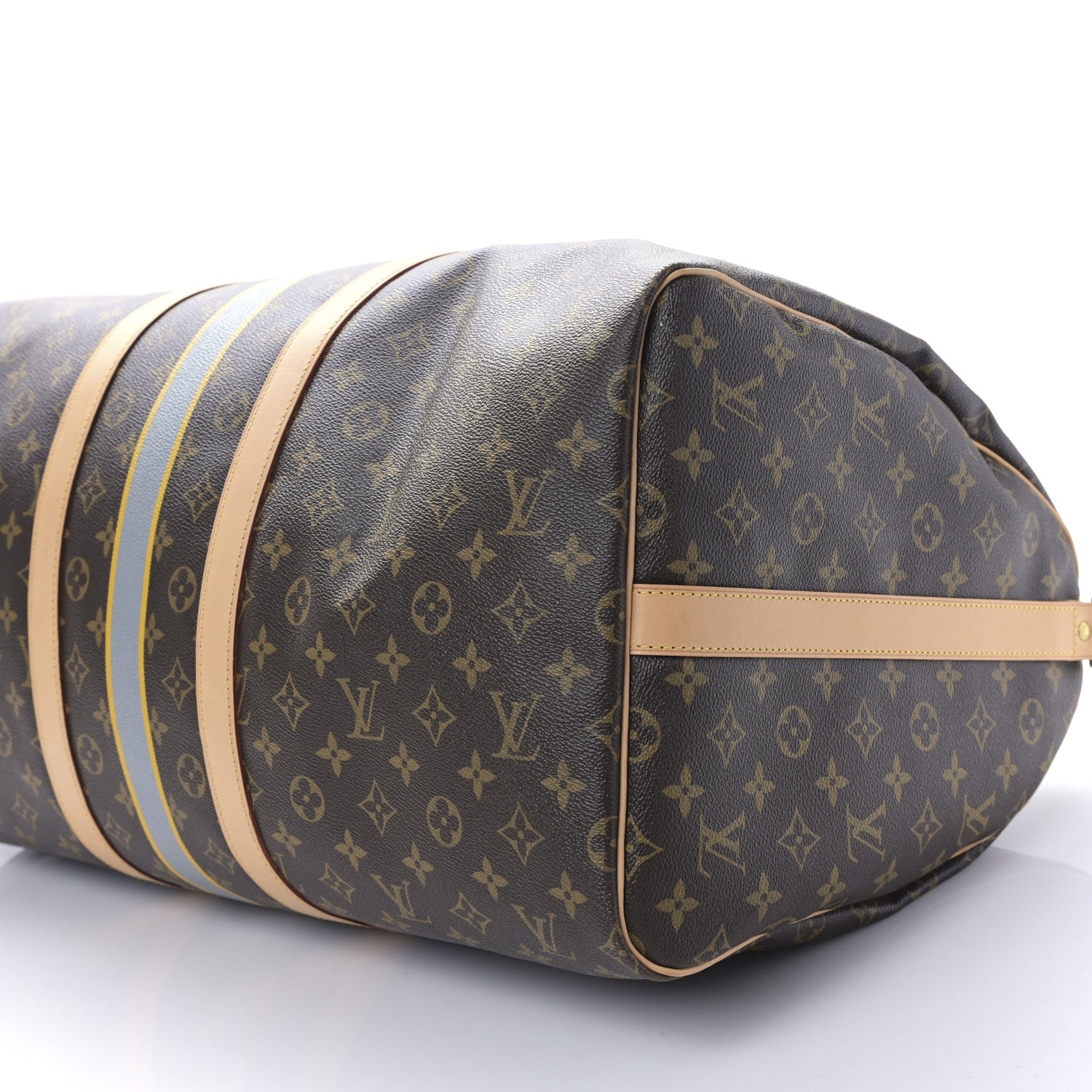 Louis Vuitton Monogram My LV Heritage Keepall Bandouliere 55 Bleu Clair Jaune 7 of 7