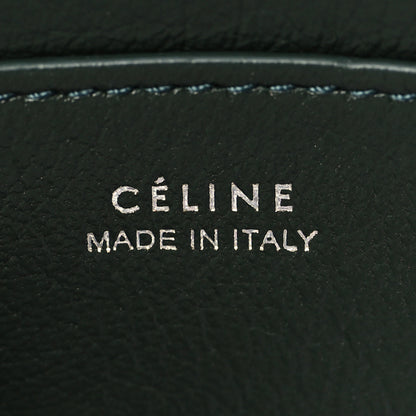 Celine Shearling Small Shoulder Bag Dark Green 6 of 10