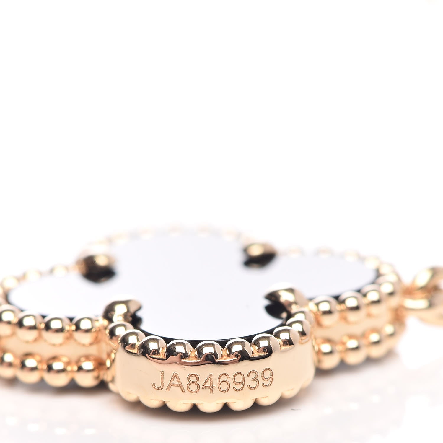 Van Cleef & Arpels 18K Yellow Gold Black Onyx 5 Motifs Vintage Alhambra Bracelet 5 of 7
