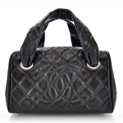 Chanel Caviar Quilted Timeless Bowler Brown 1 of 7