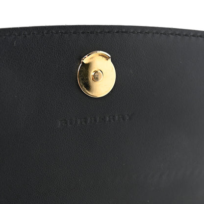 Burberry Grainy Calfskin House Check Henley Wallet On Chain Black 6 of 9