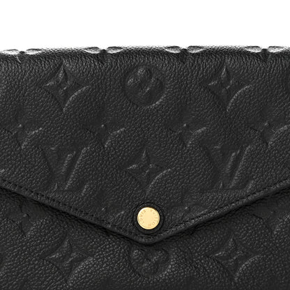 Louis Vuitton Empreinte Pochette Felicie Chain Wallet Black 8 of 11