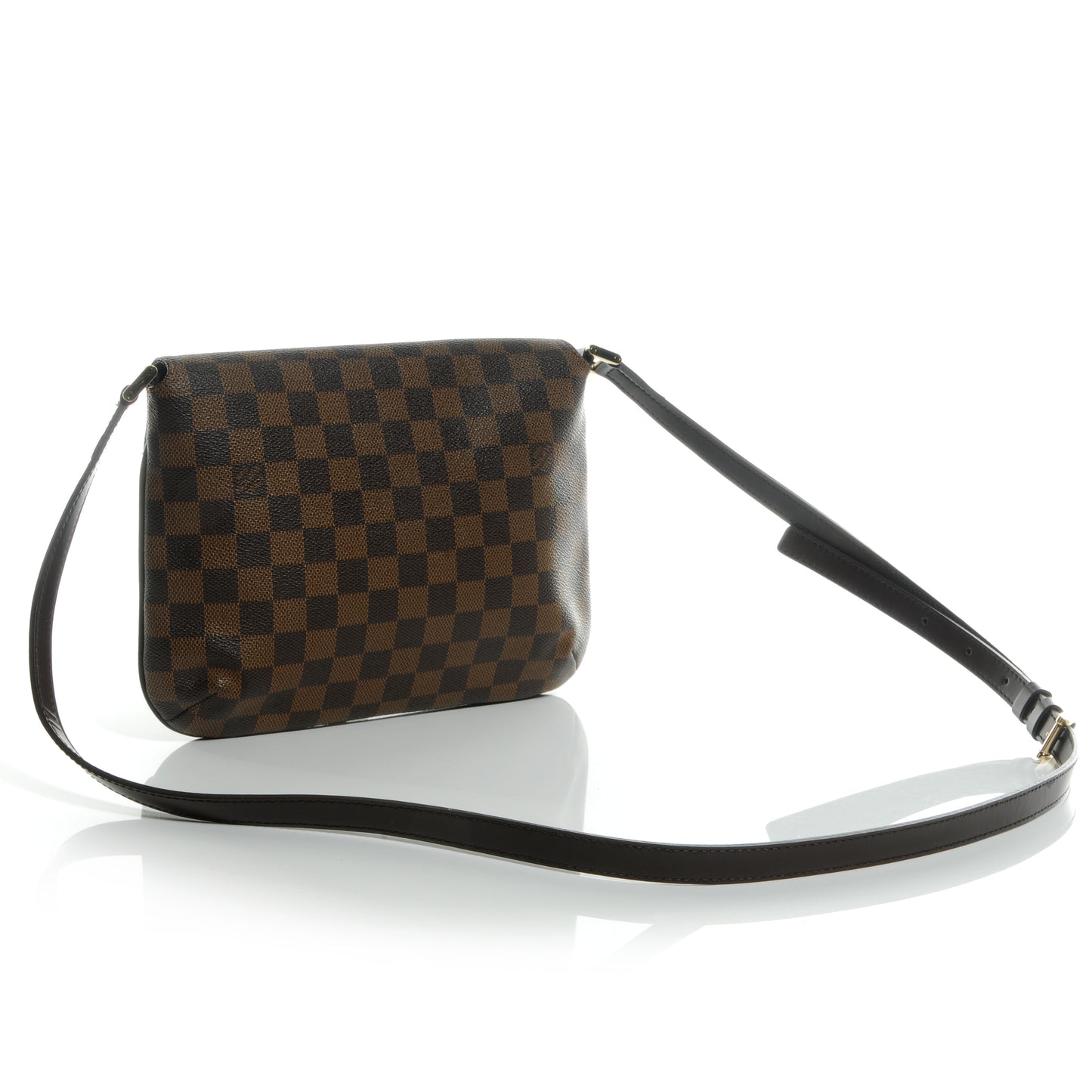 Damier Ebene Musette Tango Long Strap