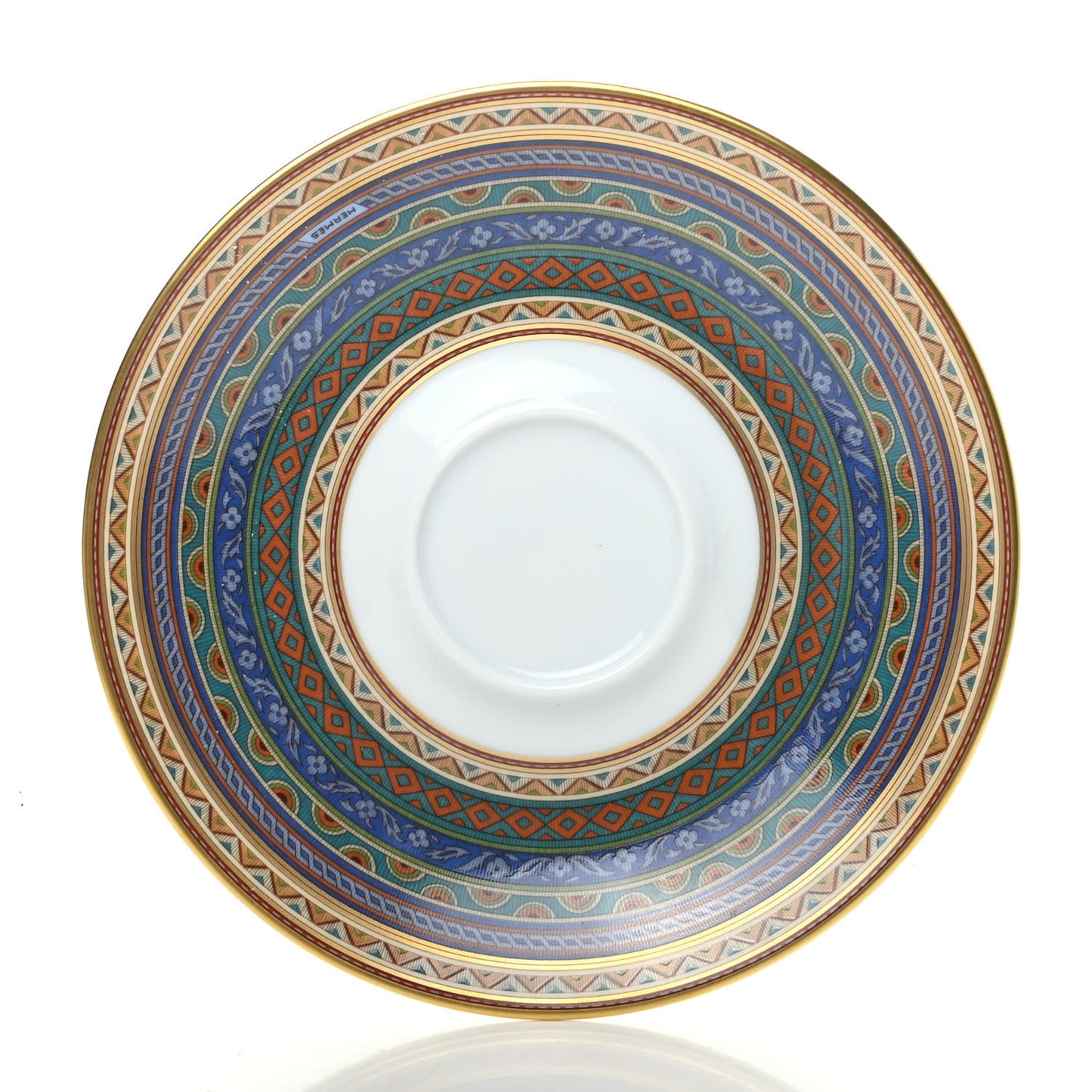 Porcelain Cheval d'Orient Tea Cup and Saucer Set of 2