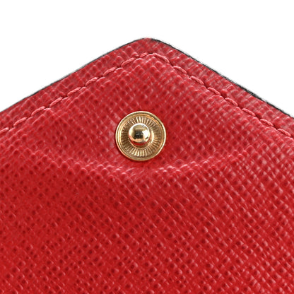 Louis Vuitton Damier Ebene Victorine Wallet Red 9 of 13