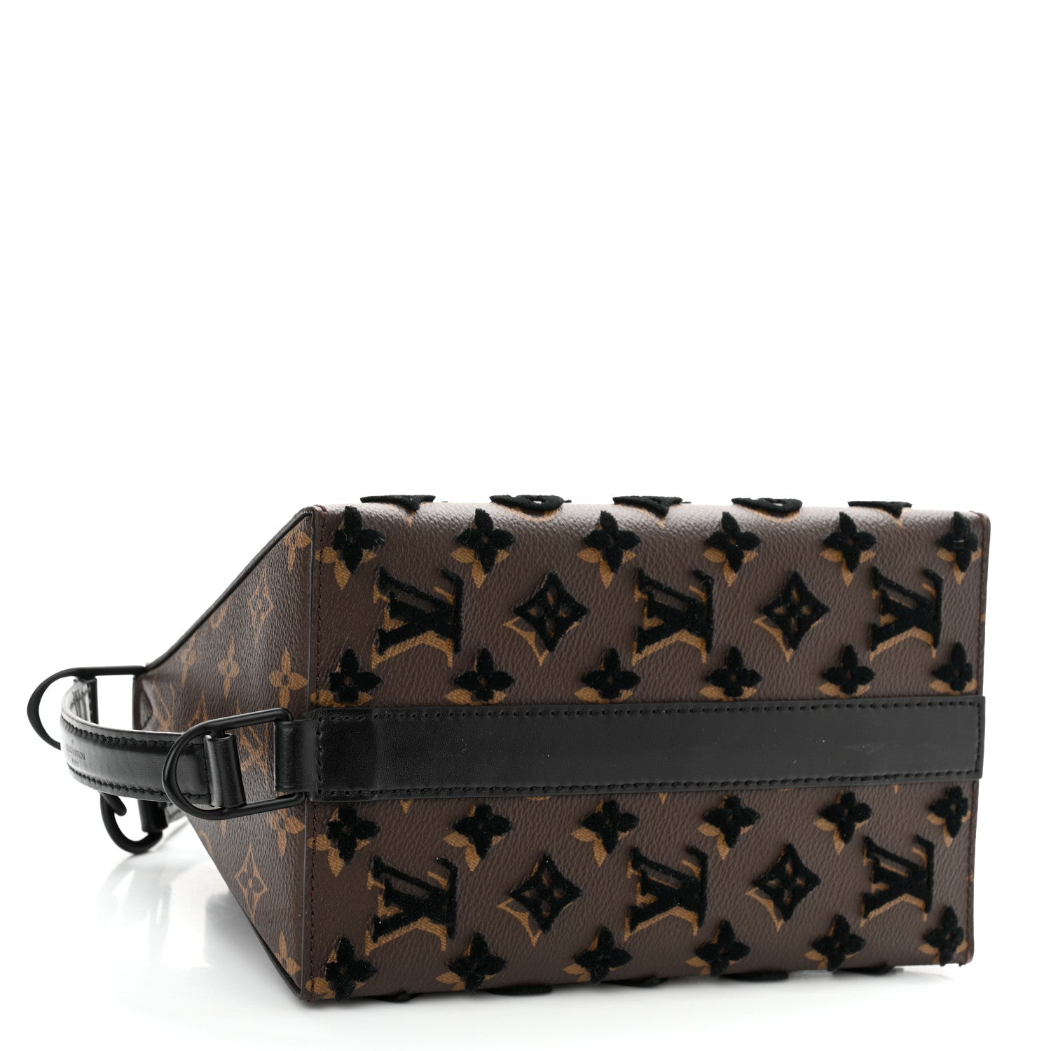 Louis Vuitton Monogram Tuffetage Triangle Messenger Black 4 of 9