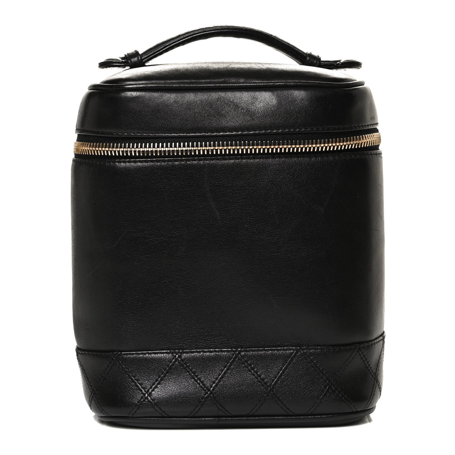 Chanel Calfskin Cosmetic Vanity Bag Black 1 of 10