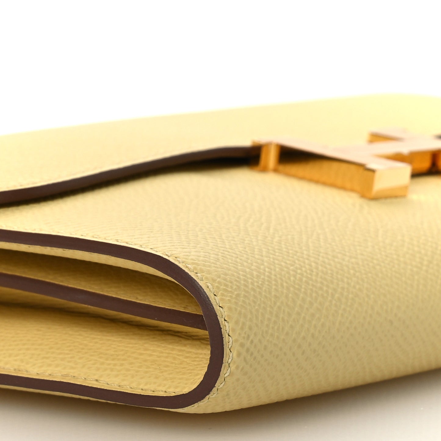 Epsom Constance Long Wallet To Go Wallet Jaune Poussin