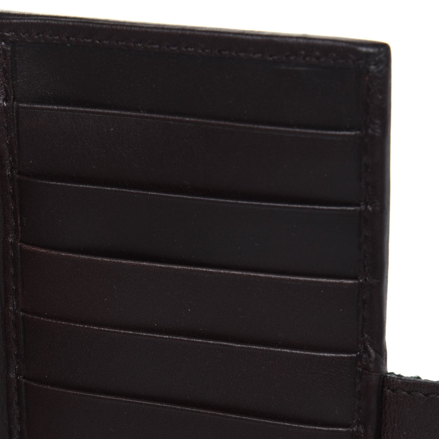 Monogram Calfskin Ladies Web Continental Wallet Beige Ebony Cocoa