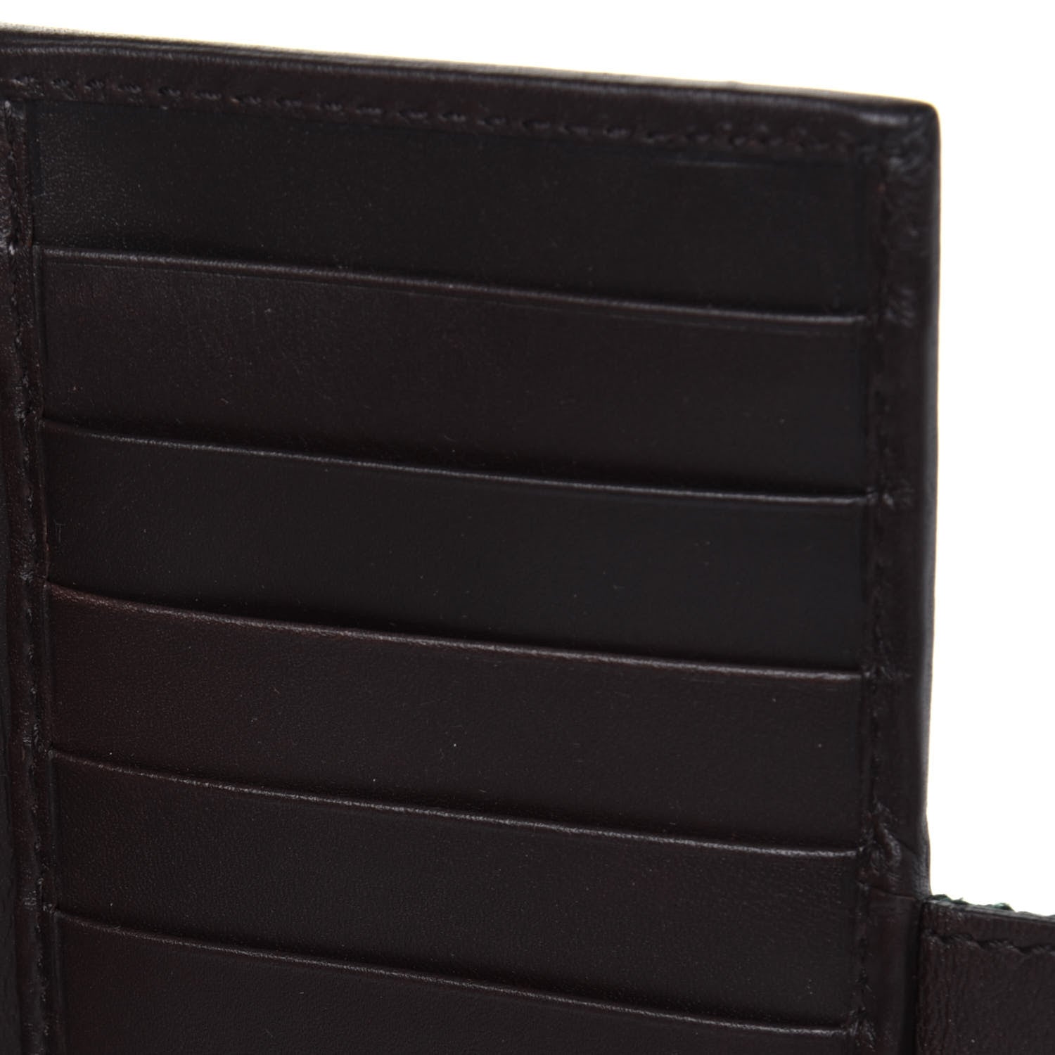 Gucci Monogram Calfskin Ladies Web Continental Wallet Beige Ebony Cocoa 7 of 14